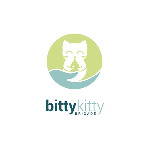 logo concept for helping save baby kittens