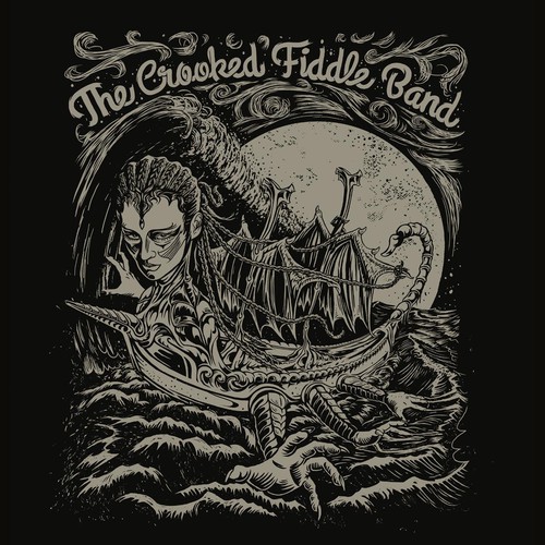 Fantastical t-shirt design for The Crooked Fiddle Band (guaranteed)