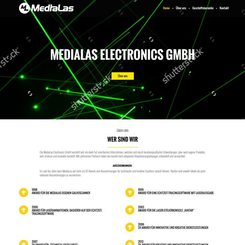 Medialas Responsive Landing Page