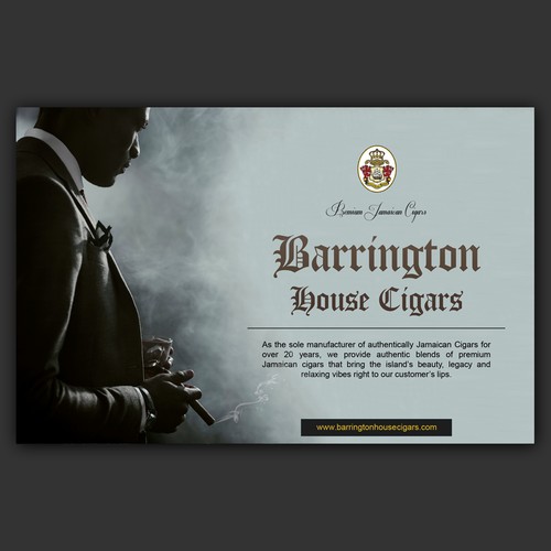 Newspaper ad for Barrington House cigars