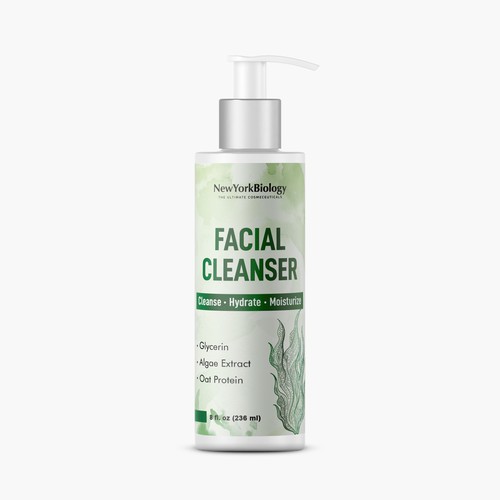 Facial Cleanser Label Design for NewYorkBiology