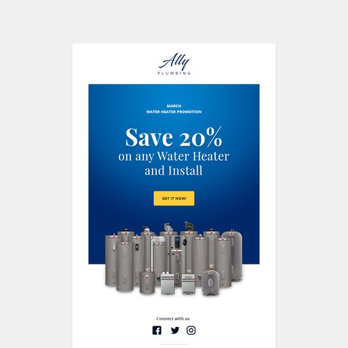 Emailer for Ally Plumbing