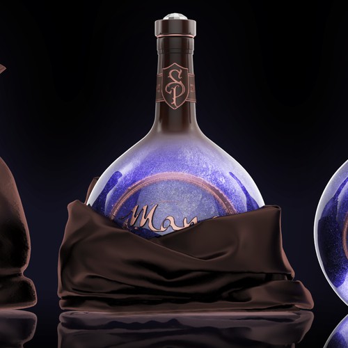 Very interesting bottle with game inspired design