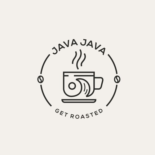 Hipster Logo for JavaJava Coffee