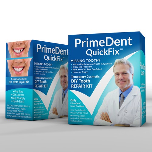 Modern package design concept for PrimeDent