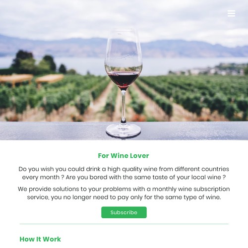 Wine Subscription Form