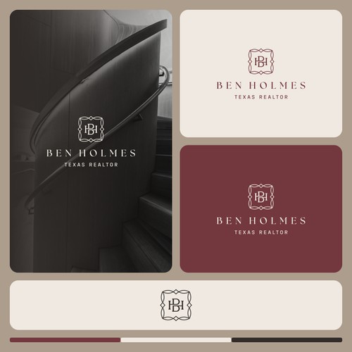 Elegant logo design concept for realtor