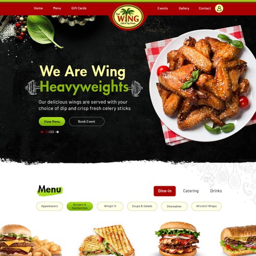 Chicken Wings Restaurant Website