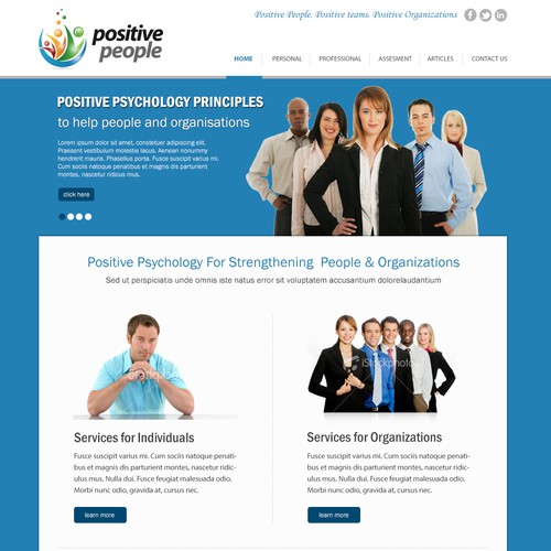 website design for Positive People