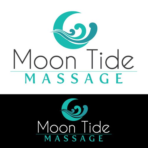 Create a Modern, eye catching logo for Moon Tide Massage