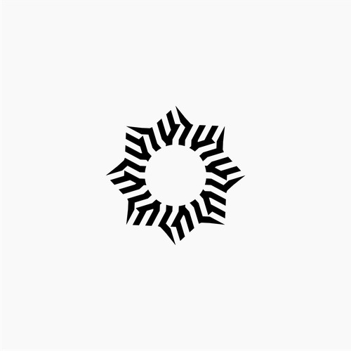 High contrast logo for an apparel brand