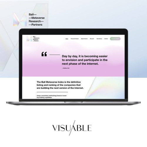 Squarespace Website Design for a Financial Research Collective