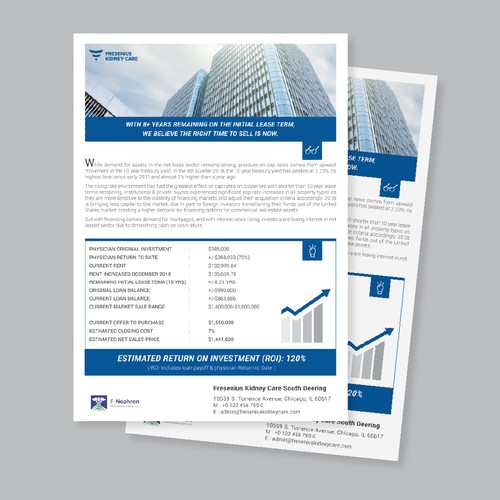 Business Flyer Design for Fresenius Kidney Care