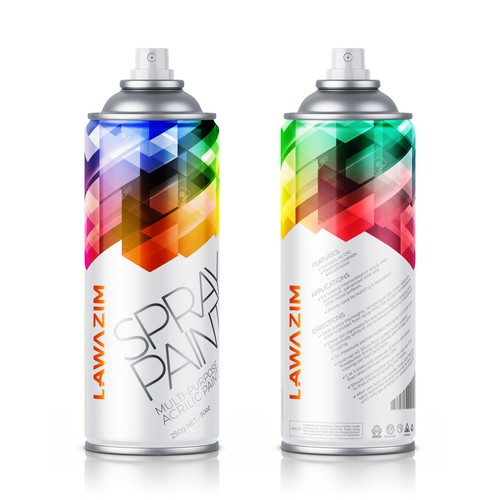 Lawazim Spray Paint Packaging Design