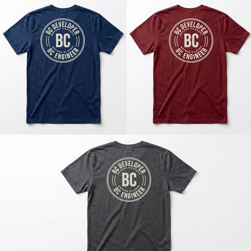 Premium Minimalist T-Shirt Design for Developers (“BC Developer” Concept)