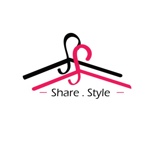 Letter and picture mark logo fashion