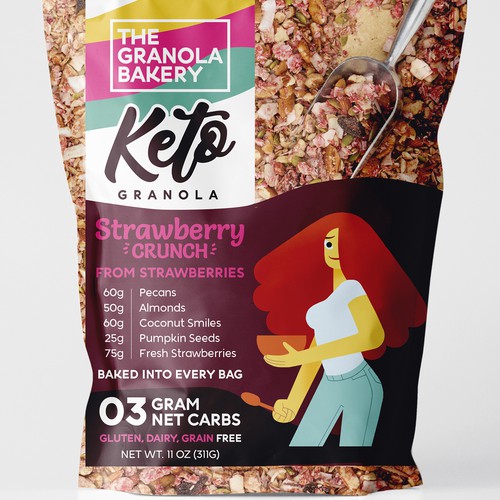 the granola bakery packagin design