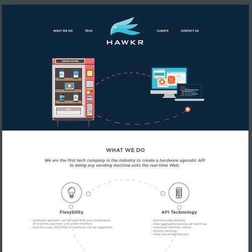 Website design for HAWKR