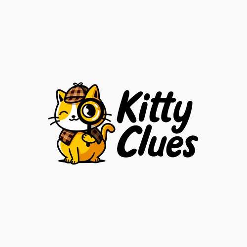 Kitty Clues logo design