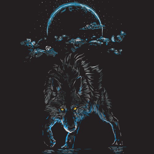 Fantasy wolf