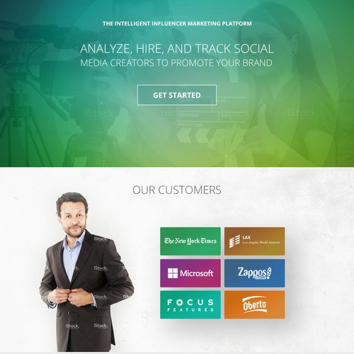 The Homepage for a Top Marketing Technology Platform