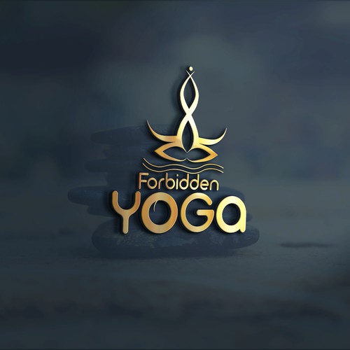 Luxury yoga logo for forbidden yoga