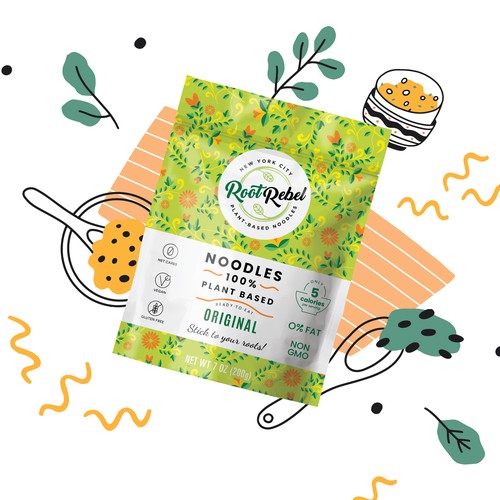 Vegan Noodles Packaging Design