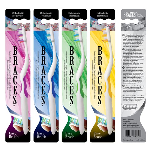 Easy Braces (tm) Brush needs a new product packaging