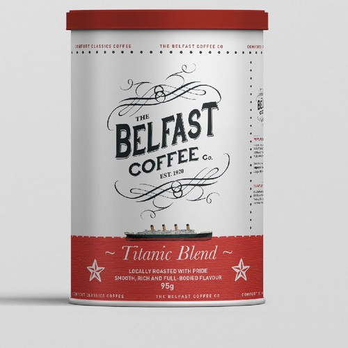 The Belfast Coffee Label Design