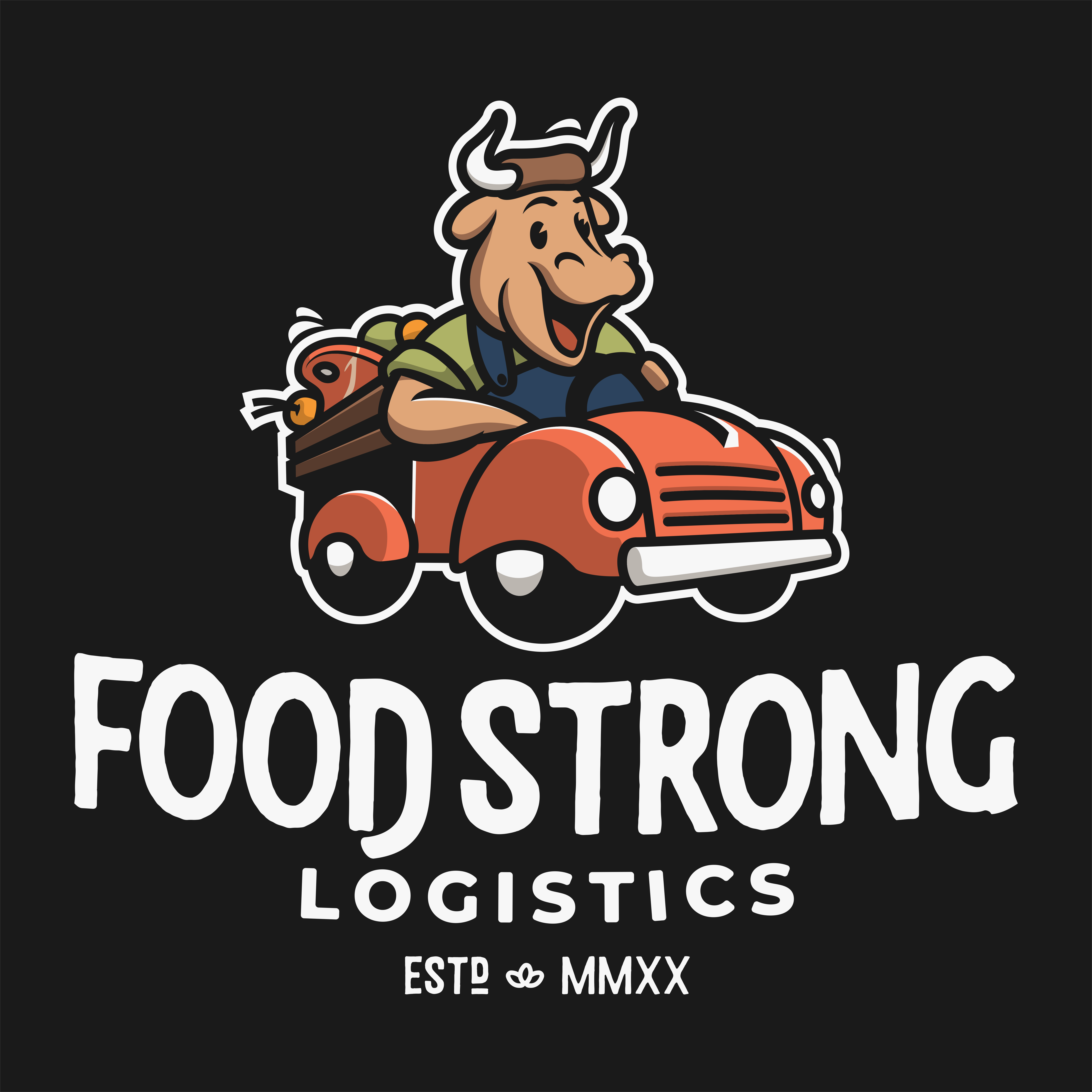 FoodStrong物流标志