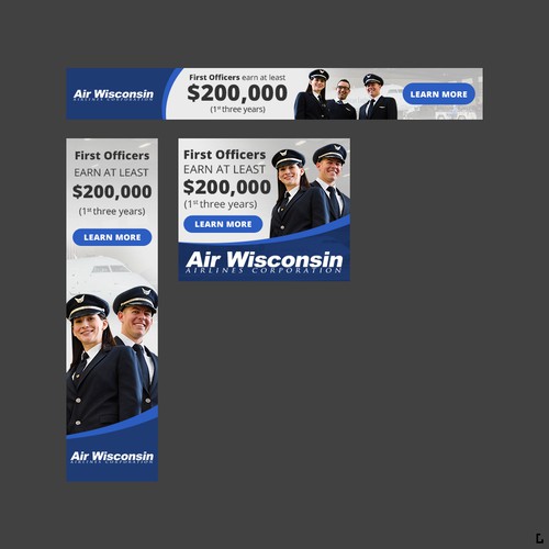 Banner Ad for Air Wisconsin Airlines