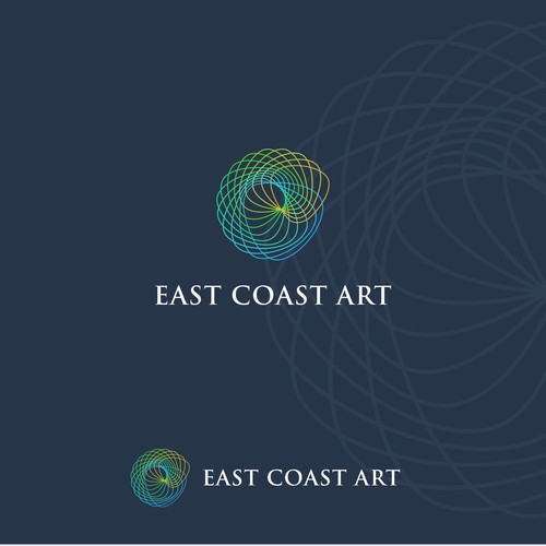 artistic line logo for East Coast Art