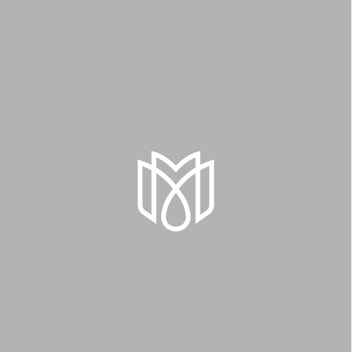 initial mm logo for interior business