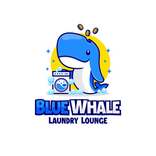 Logo for Blue Whale Laundry Lounge