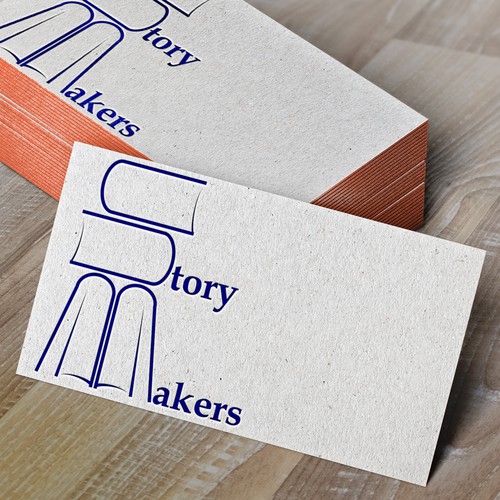 Create a clean and crisp word mark for StoryMakers