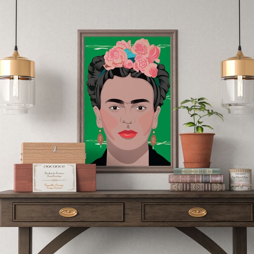 Illustration of Frida Khalo 