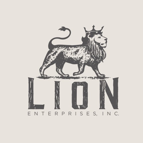 Lion logo vintage