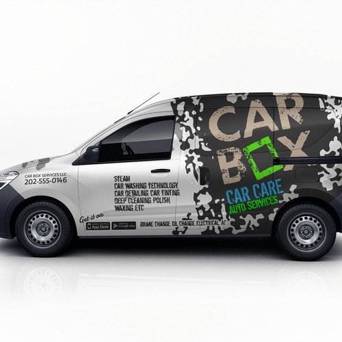 Van wrap for car box