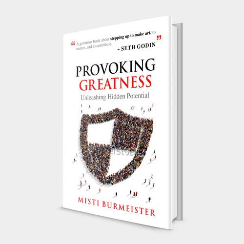 Create a Provoking Cover for a book that challenges conventional wisdom