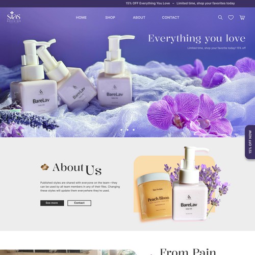 Web page design