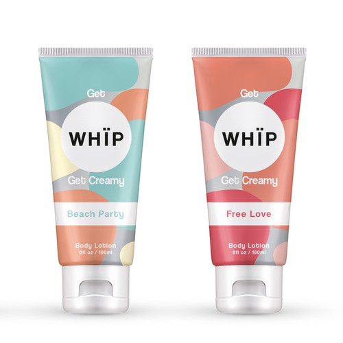 Body lotion packaging design
