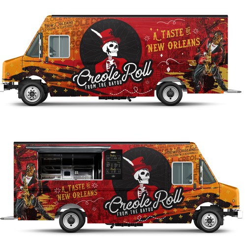 Food truck wrap design