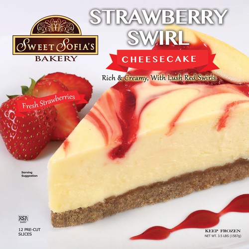 Strawberry Swirl Cheesecake Package Design