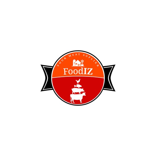 Logo for a meat supling company