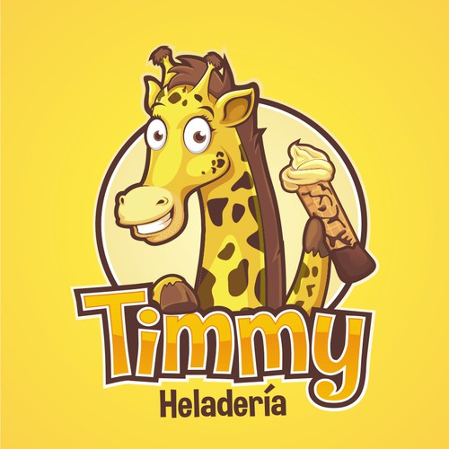 Re-invent Timmy the giraffe and his logo for an ice-cream parlour in Colombia