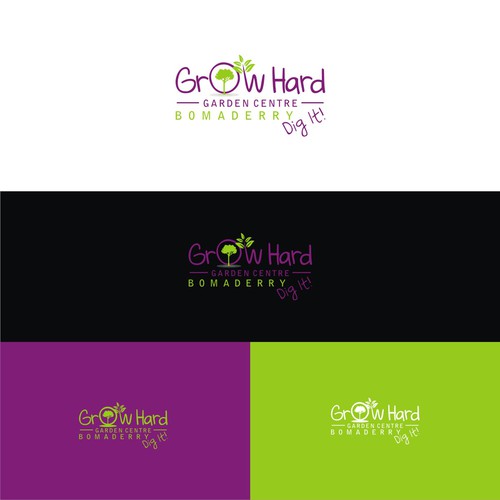 Create a stylish modern logo for a garden centre