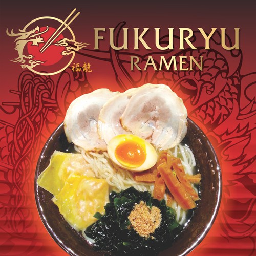 Create a delicious billboard sign for Fukuryu Ramen!