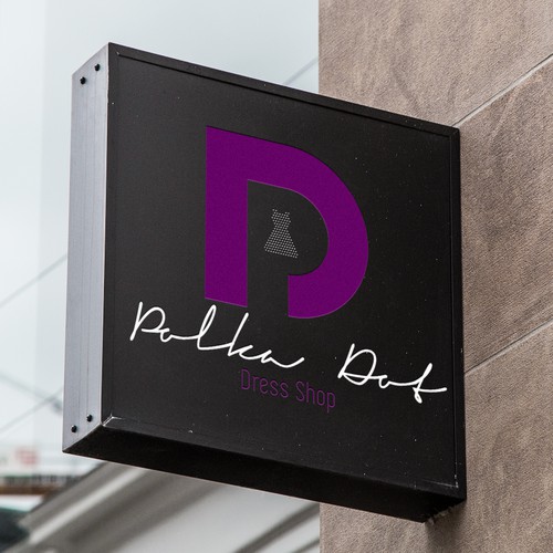 Polka Dot Dress Shop Logo Design