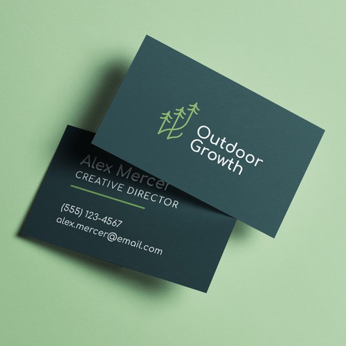 Logotype and Business Cards for Outdoor Growth Startup