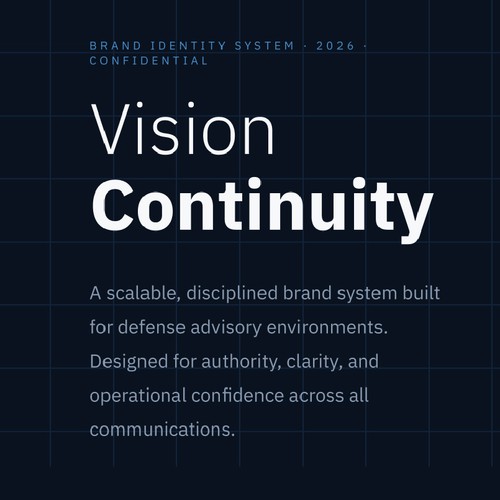 Brand system for VISION CONTINUITY
